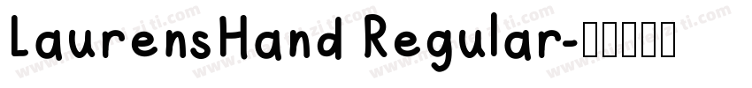 LaurensHand Regular字体转换